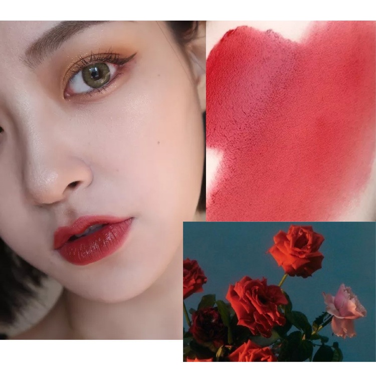 [Hàng mới về] Son Kem Lì Shaqinuo Kèm Cọ Trang Điểm Tiện Dụng