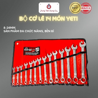 Bộ cờ lê vòng miệng 14 chi tiết 8-24mm yeti - chính hãng