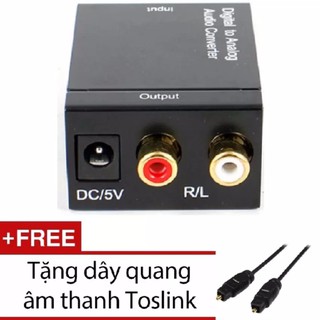 Bộ chuyển đổi Converter Quang sang âm thanh + dây đen 1m