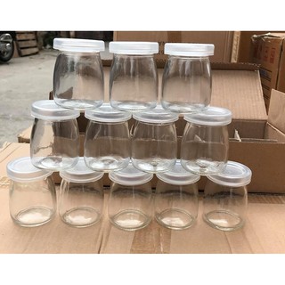 Lọ Thủy Tinh, Hũ thủy tinh làm Sữa Chua 100ml kèm nắp 1 chiếc