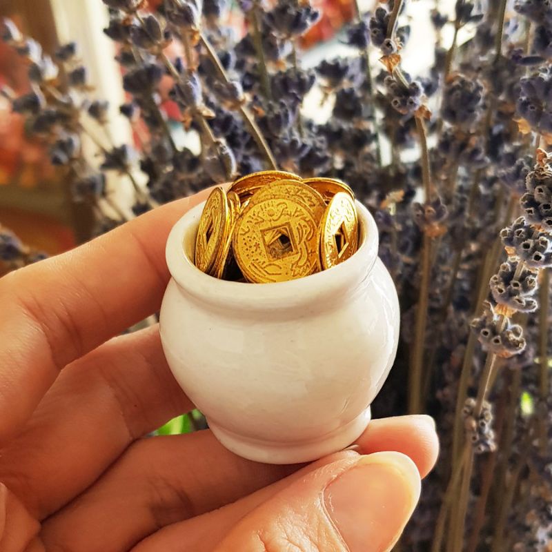 Chum thỏi vàng pha lê kích hoạt cung tài lộc