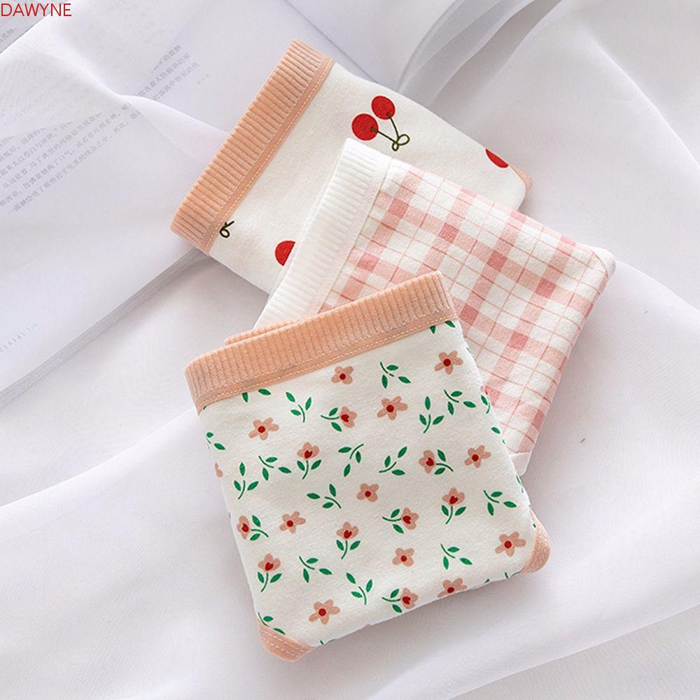 Dwayne Quần Lót Cotton Mềm Mại Lưng Vừa In Họa Tiết Cherry Phong Cách Hàn Quốc Cho Nữ