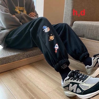 Quần spun jogger form thụng nam nữ
