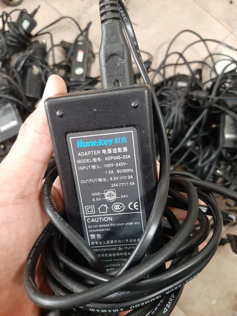 Adapter Original HUNTKEY ADP045-23A S60-S P60-S1 POWER SUPPLY AC ADAPTOR 6.5V 2A 24V 1.5A(4PIN)