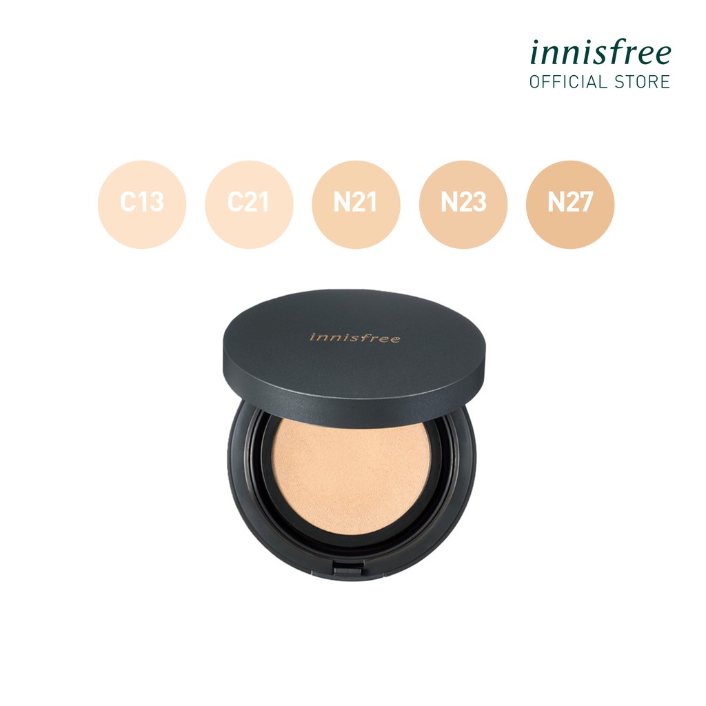 Phấn nước trang điểm mỏng nhẹ innisfree Light Fit Cushion SPF33 PA++ 14g