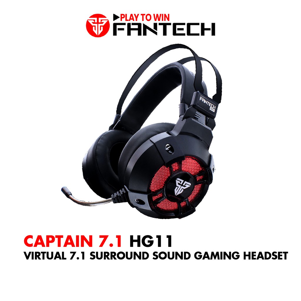 Tai nghe Gaming 7.1 Fantech HG11 CAPTAIN LED RGB Hỗ Trợ Mic Chống Ồn - Chính Hãng