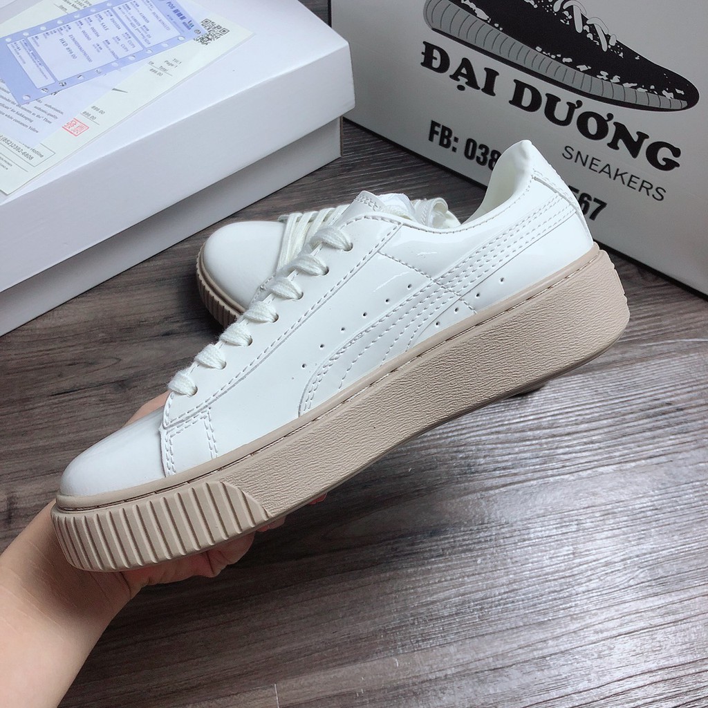 PUMA đế nâu bản trung [TẶNG MÓC KHÓA - FULL BOX] giày PUMA đế nâu bản trung giày thể thao PUMA đế nâu bảng trung nam nữ