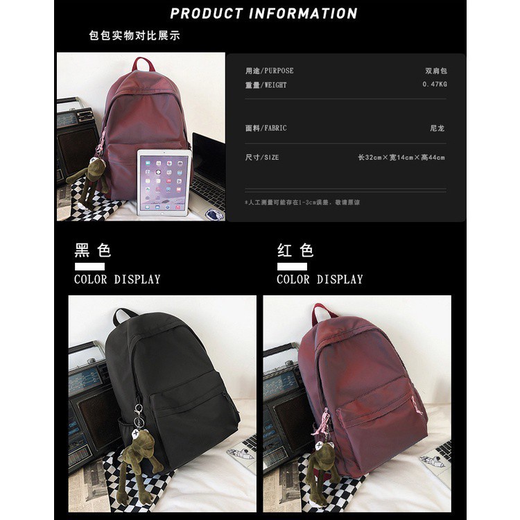 Ba Lô Học Sinh Thời Trang Hàn Cho Nam Nữ