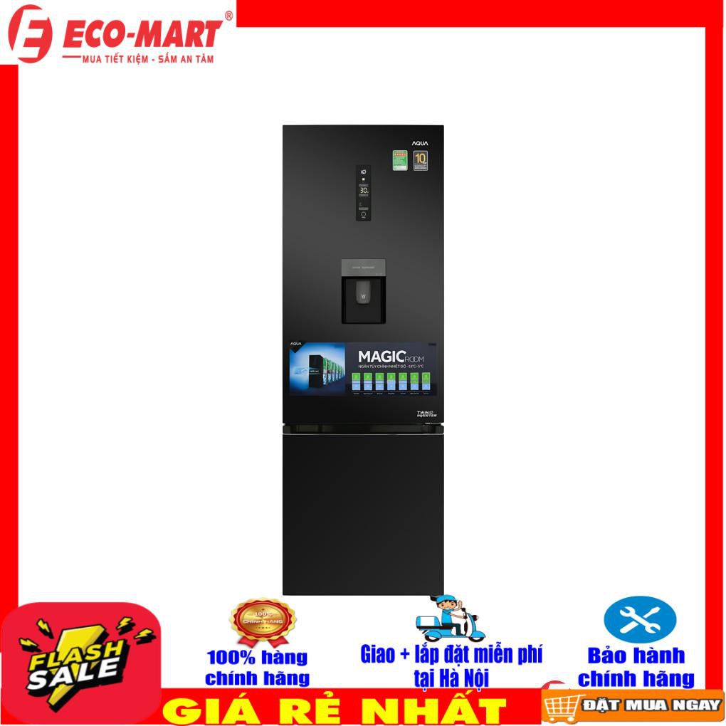 Tủ lạnh Aqua Inverter 373 lít màu đen AQR-IW378EB.BS