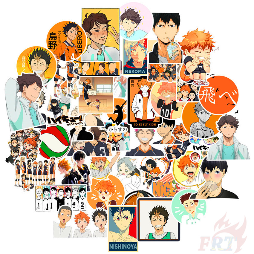 100Pcs/Set ❉ Haikyuu!! Series C - Anime Stickers ❉ Cartoon DIY Fashion Waterproof Doodle Decals Stickers