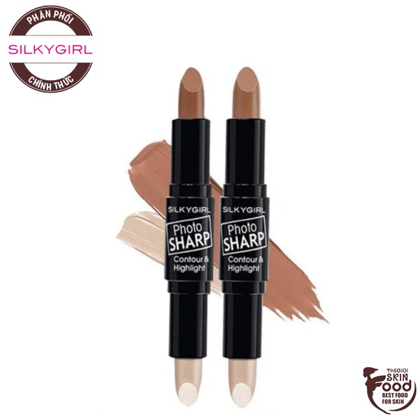 Thỏi Tạo Khối Và Highlight Đa Năng Silkygirl Photo Sharp Contour & Highlight 8g | BigBuy360 - bigbuy360.vn