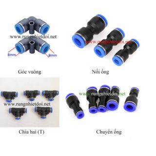 Nối ống phun sương 6mm, 8mm 10mm