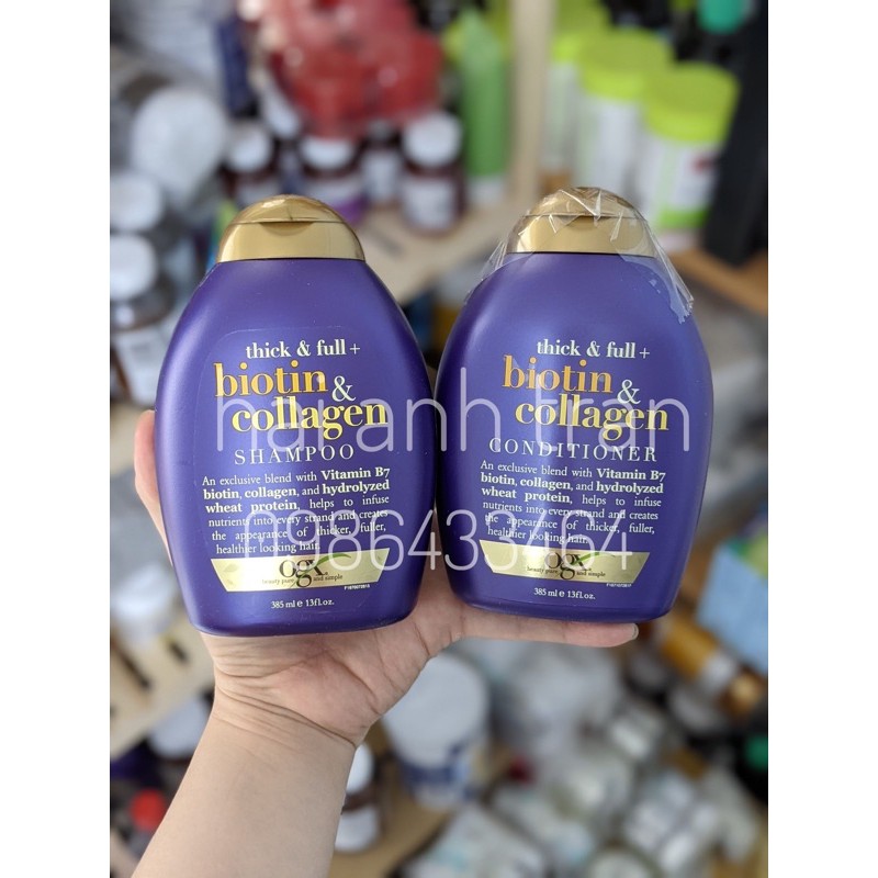 DẦU GỘI - XẢ CHỐNG RỤNG TÓC BIOTIN COLLAGEN 385ML | BigBuy360 - bigbuy360.vn