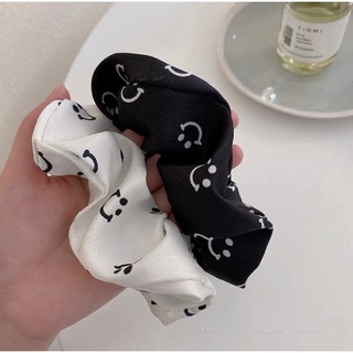 Chun vải scrunchies mặt cười