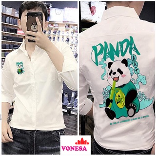 Áo Sơ Mi Nam nhân vật gấu trúc panda one pice cực hot mẫu mới HOT