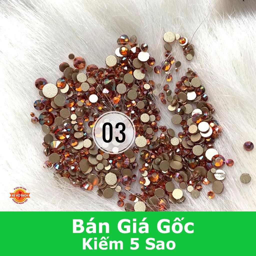 Đá tiệp chân ánh vàng mixsize