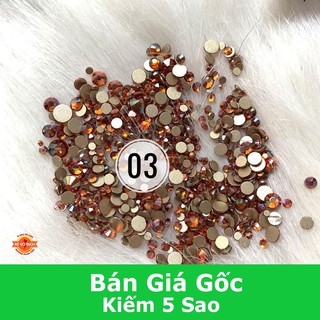 Đá tiệp chân ánh vàng mixsize