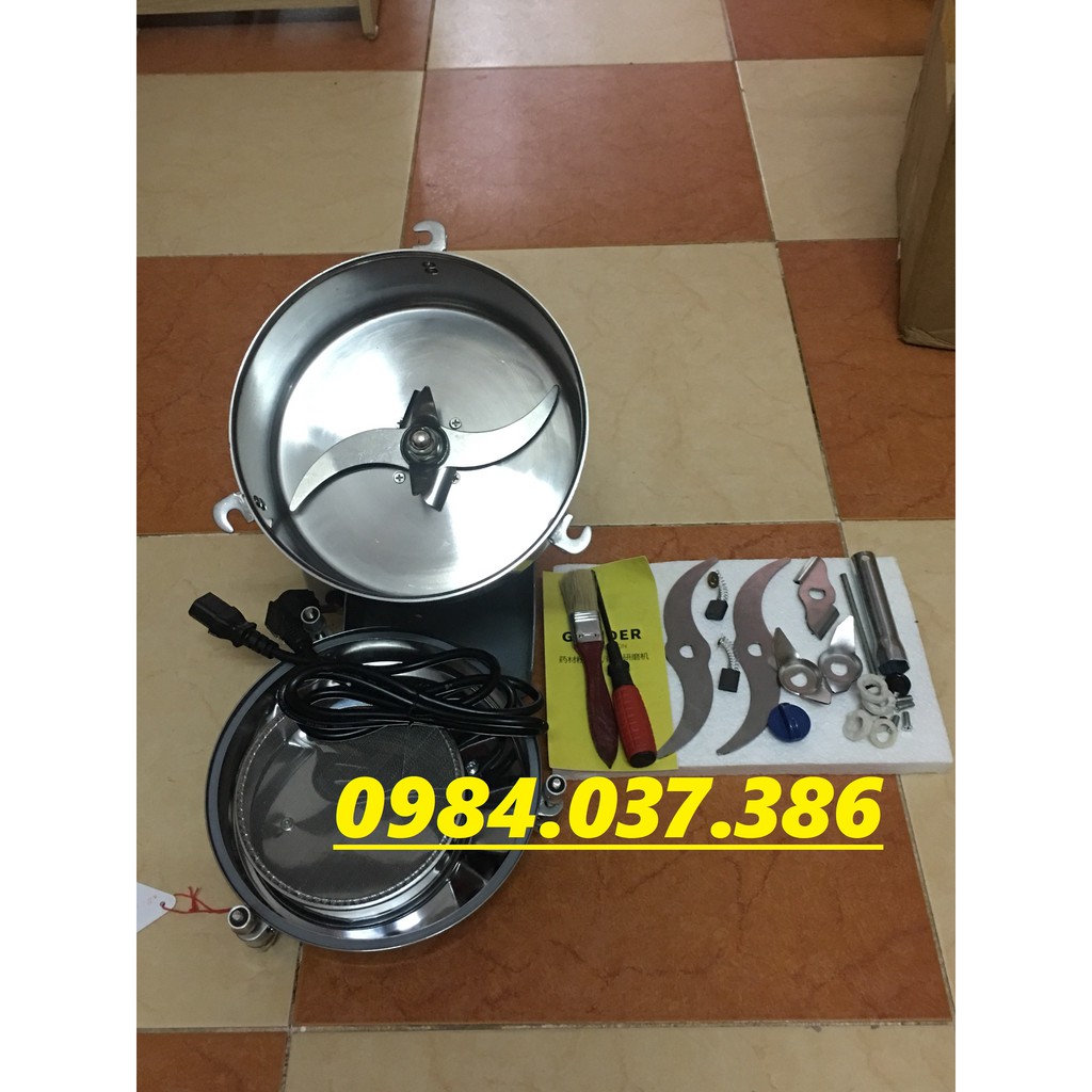 Máy xay thuốc bắc tam thất nấm linh chi 2500g công suất lớn xay siêu mịn