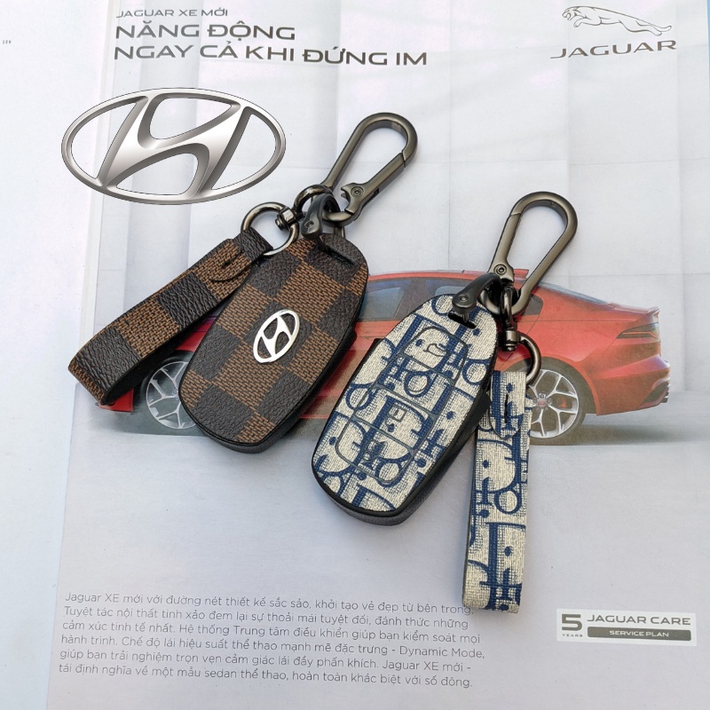 Bao Da Chìa Khóa Hyundai Accent,Hyundai Santafe,Kona 4 Nút (HC4)