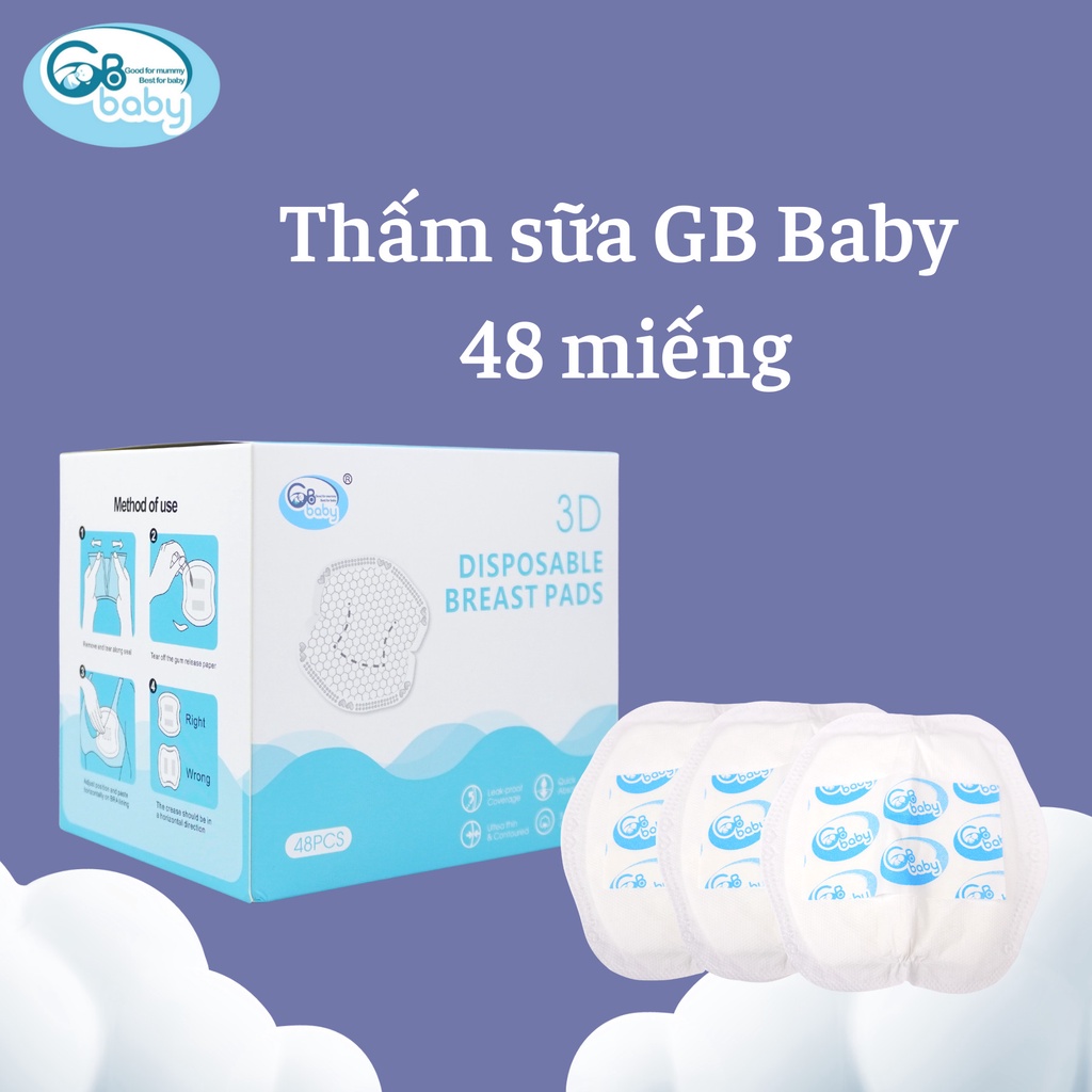 Thấm sữa GB-BABY HỘP 48 MIẾNG - 108 MIẾNG