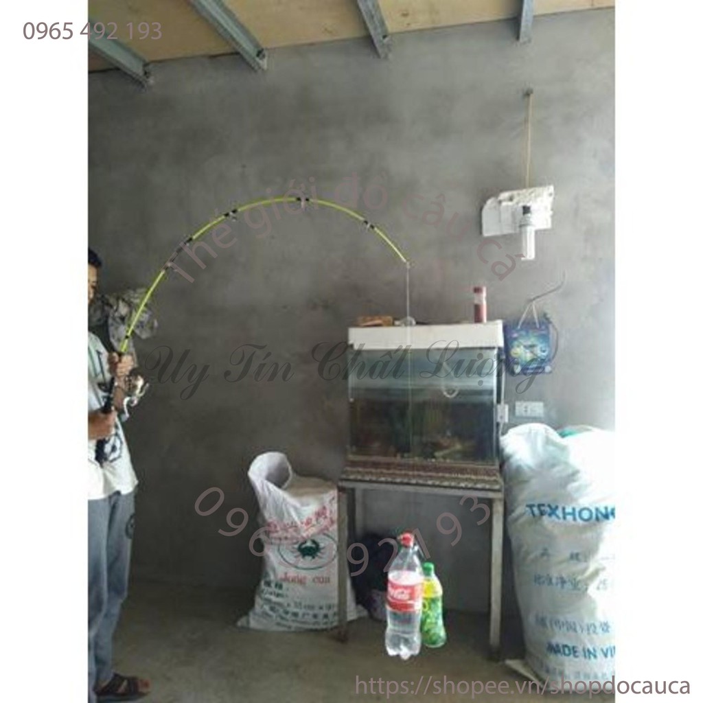 Bộ cần máy câu, tặng cước, lưỡi, nhái và cước ( rẻ vô địch )