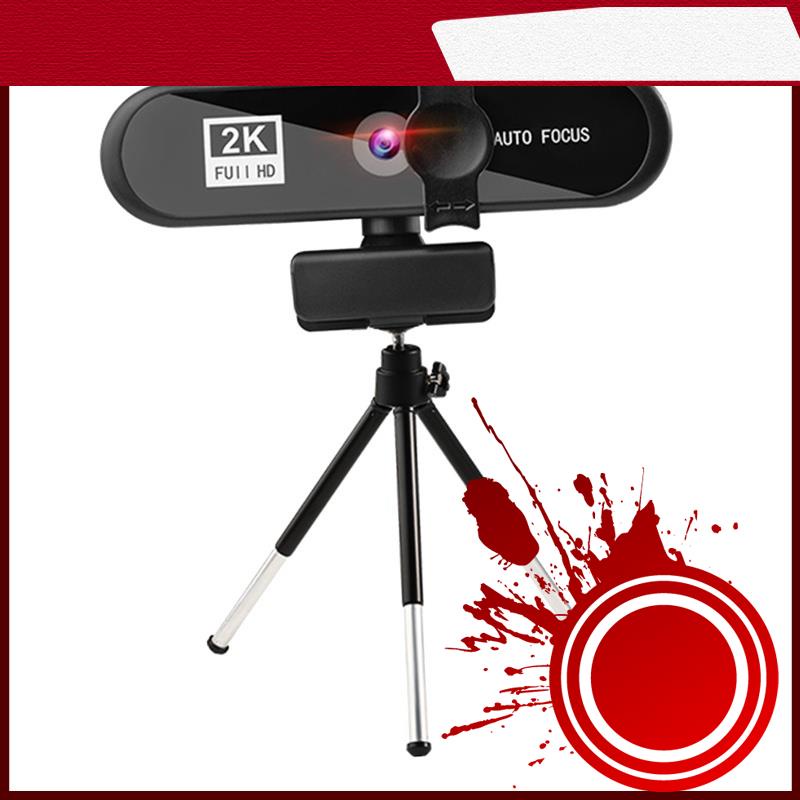 4K Full HD Streaming Webcam Autofocus for Live Broadcast 1k Black