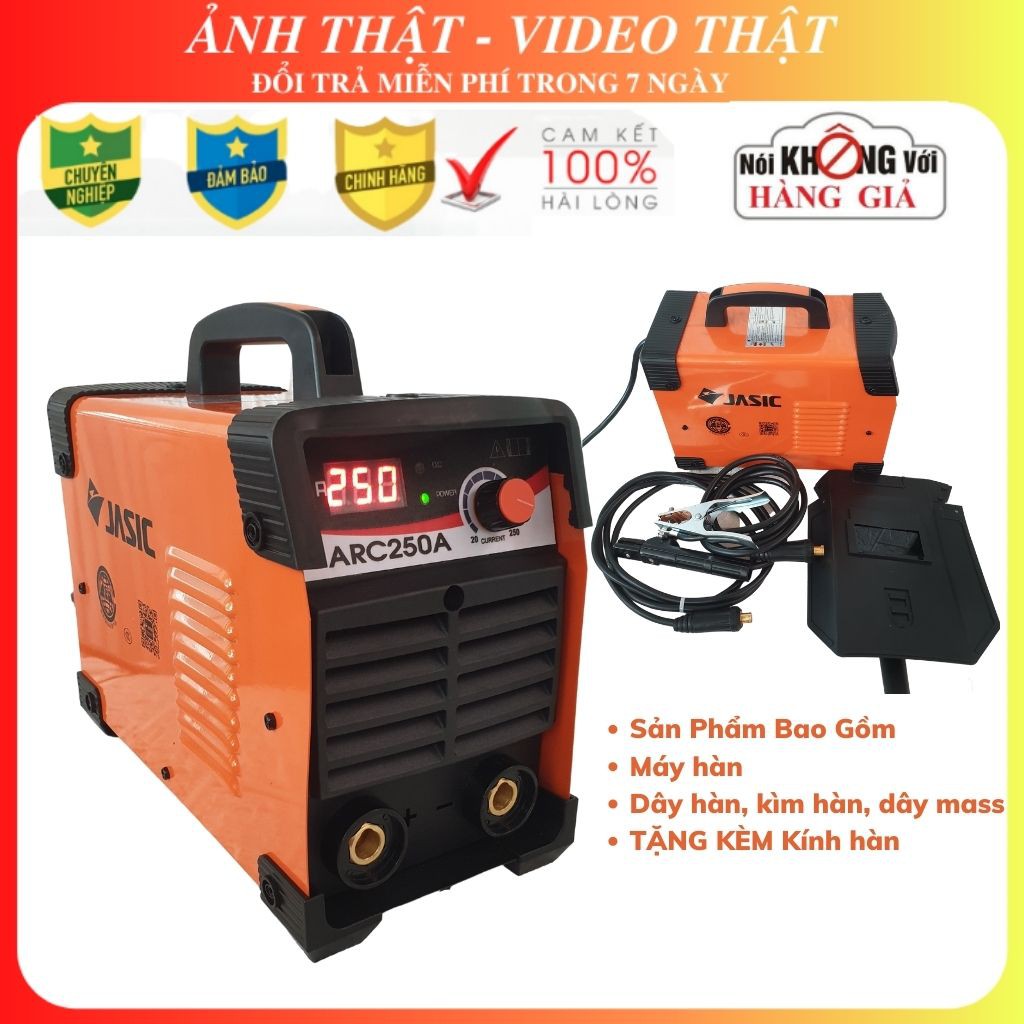 Máy hàn điện tử JASIC 250A, Máy hàn mini Chuyên HÀN Kéo Que 3,2mm BẢO HÀNH 12 Tháng