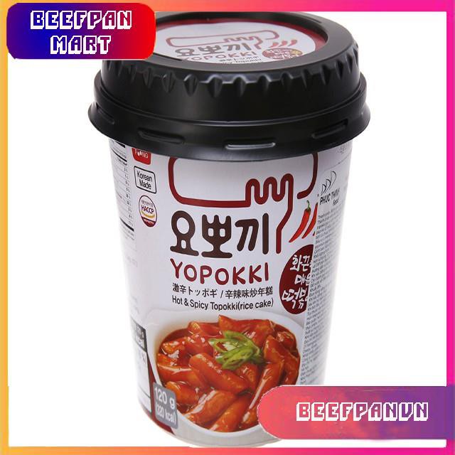 { SALE221 } [FREESHIP]Bánh gạo tokbokki Yopokki siêu cay ly 120g| TẶNG MÃ GIẢM GIÁ| GIA VỊ NẤU ĂN| GIA VỊ NÊM NẾM| SỐT H