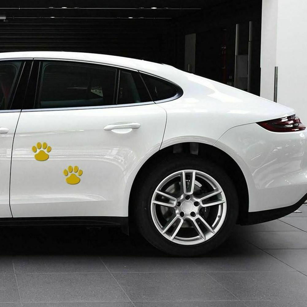 1 Cặp Đề Can Dán Trang Trí Xe Hơi Hình Dấu Chân Chó Mèo 3d Dễ Thương | BigBuy360 - bigbuy360.vn