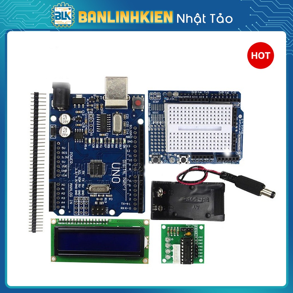 Bộ Kit Học Tập Arduino UNO R3 Cơ Bản Dành Cho Sinh Viên Bắt Đầu Lập Trình