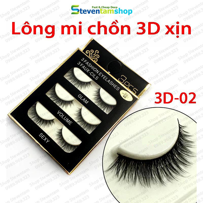Lông mi chồn 3D số 02 (Cam kết hàng loại 1)