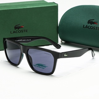 ! lacoste! kính mát phân cực chống tia uv 400 phân cực cho nam kaca mata lelaki cermin mata hitam