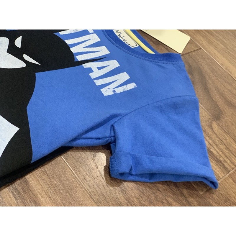 Áo siêu nhân cho bé trai, áo siêu nhân Batman có áo choàng phía sau xịn sò chất cotton đẹp