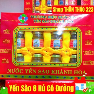 Date 2025- Nước Yến Sào SANEST Khánh Hoà (1lốc x 8 hủ) Tặng Kèm Túi Giấy