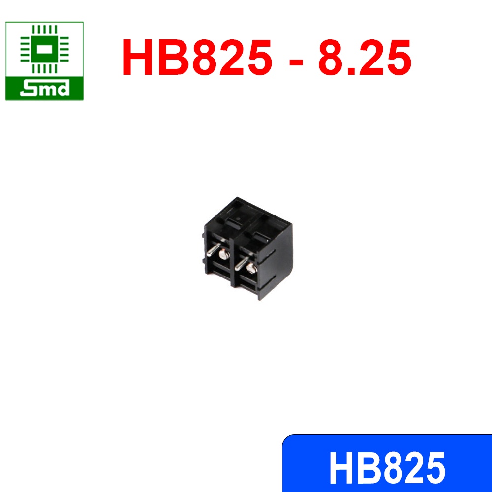 HB825 Domino, Connecter HB8.25, Cầu Đấu 8.25MM Màu Đen Có Các Loại header 2P 3P 4P 6P 8P các loại HB 825