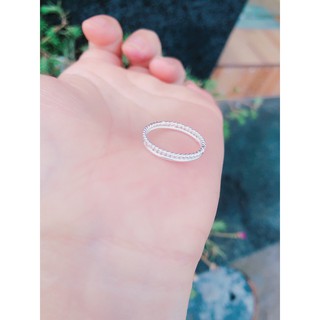 Nhẫn nữ, nhẫn kép xoắn đơn.