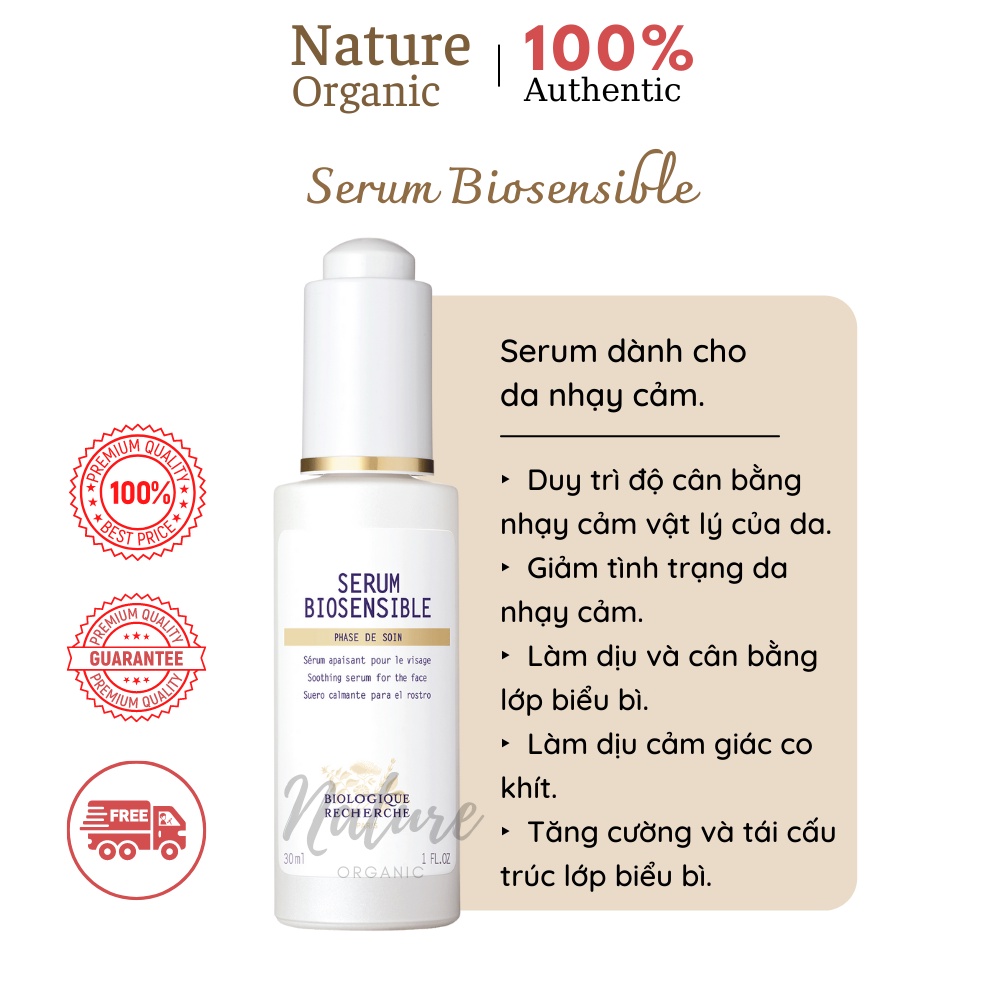 Serum Biosensible 30ml tinh chất giúp phục hồi giúp tái sinh làn da yếu, tổn thương và nhạy cảm - K30