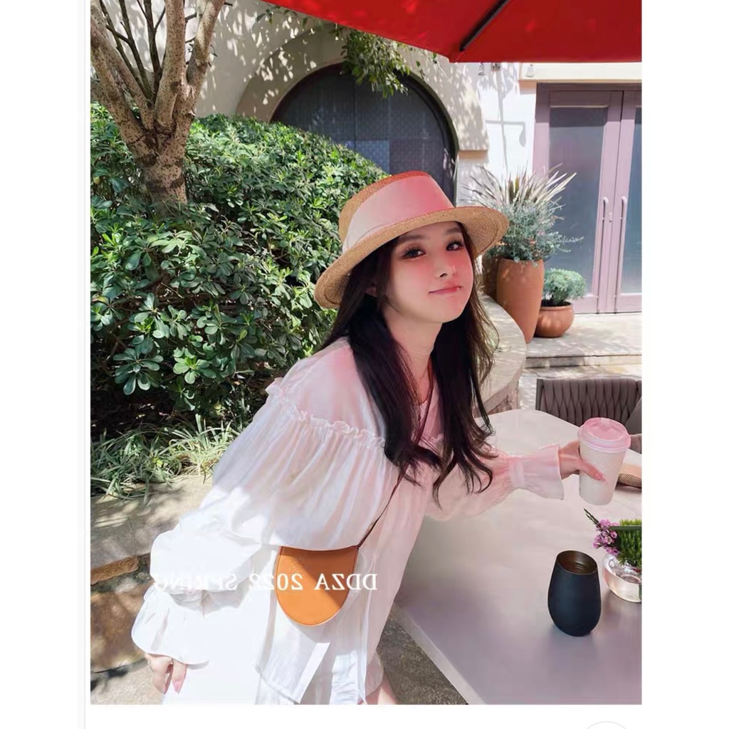Sơ Mi Trắng Nữ Công Sở Cổ Tàu Tay Bèo, Sơ Mi Đi Chơi Chất Tằm Mềm Mịn Kiểu Hàn Quốc