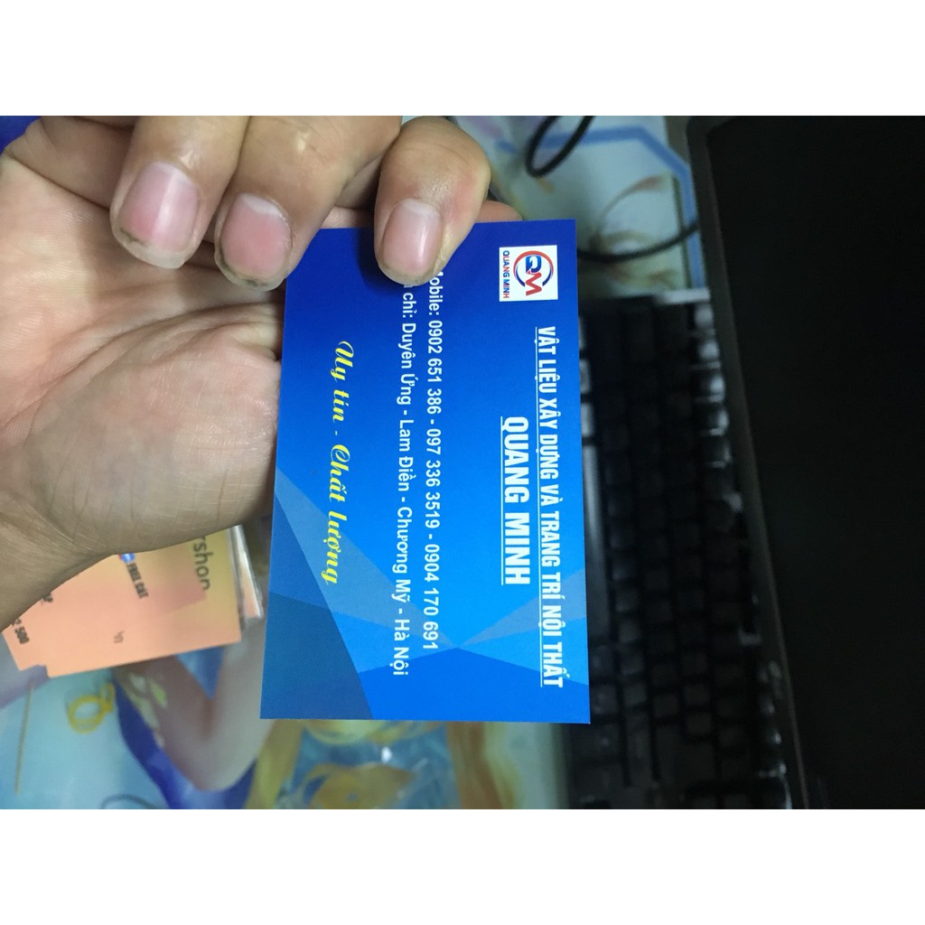 In Danh thiếp – Card visit – Thiệp cảm ơn tại Hà Nội chất lượng cao, giá bình dân, thiết kế miễn phí