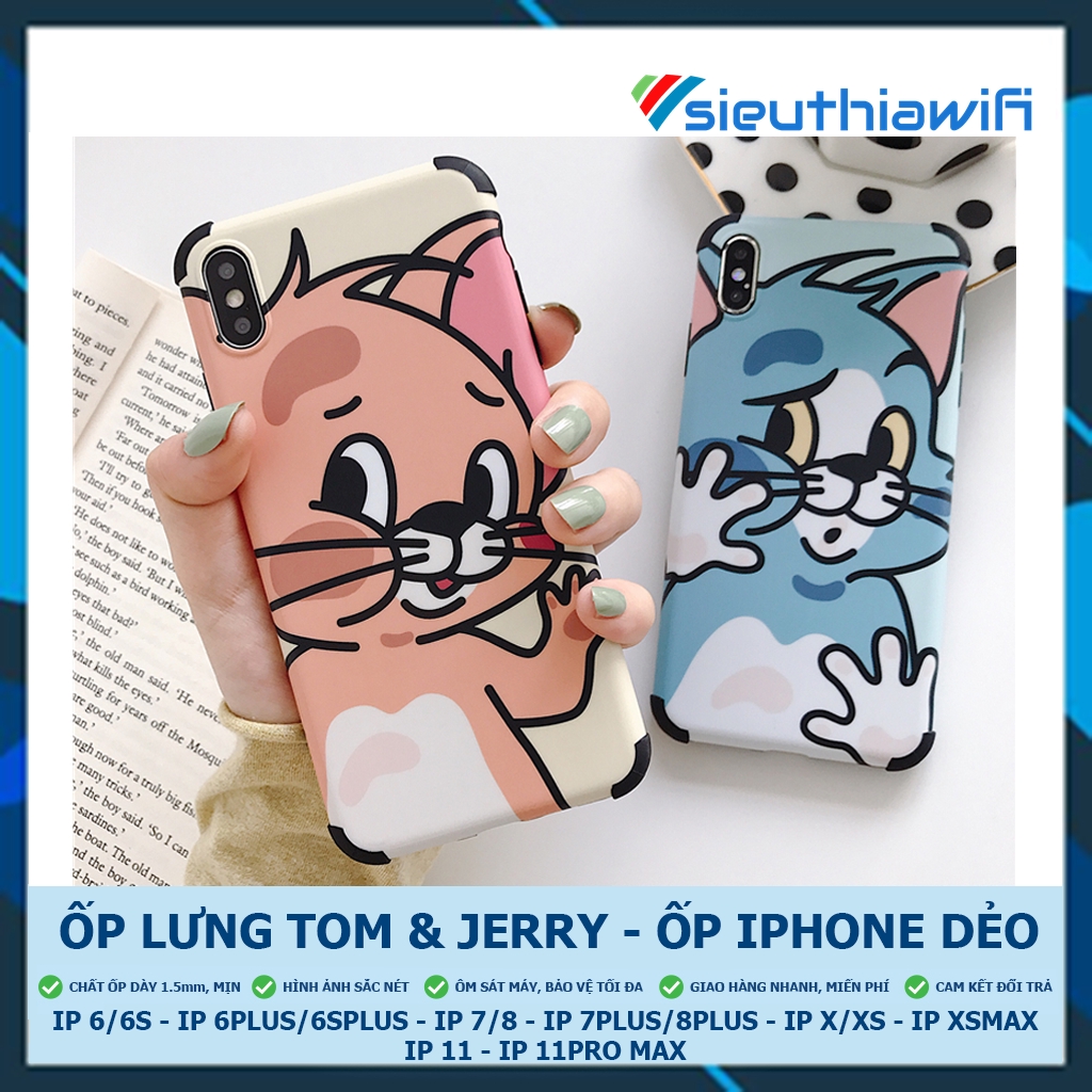 Ốp lưng iphone Tom Jerry IMD 5/5s/6/6plus/6s/6splus/7/7plus/8/8plus/x/xr/xs/11/12/pro/max/plus/promax - Awifi Case B4-3