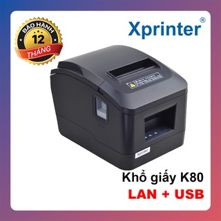 [HÀNG CHUẨN] Máy In Bill Xprinter K80 A160 LAN+USB