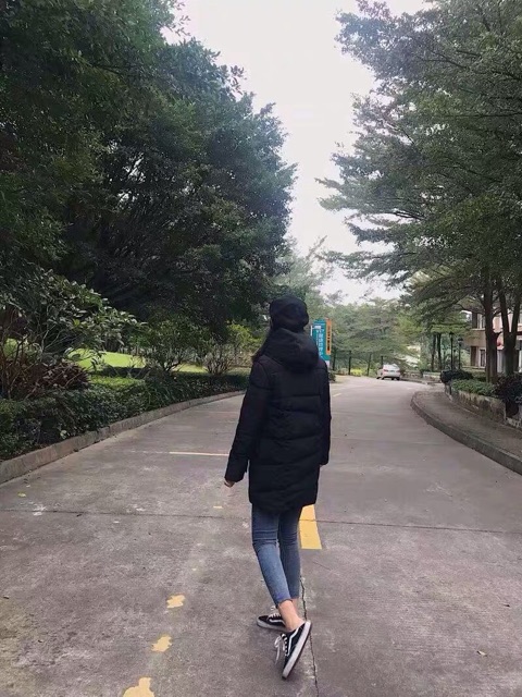 Áo phao dáng dài sành điệu QCCC