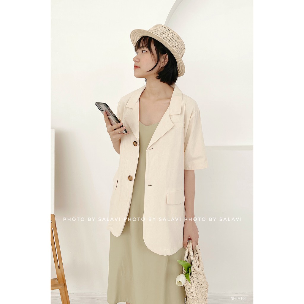 ÁO BLAZER TAY NGẮN HÀN XẺNG NHBN 1169