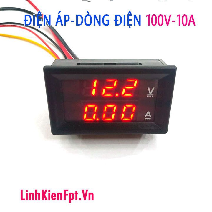 ⚡️FLASH SALE⚡️ Đồng hồ đo điện áp , dòng điện Acquy 100V-10A Giá rẻ nhất