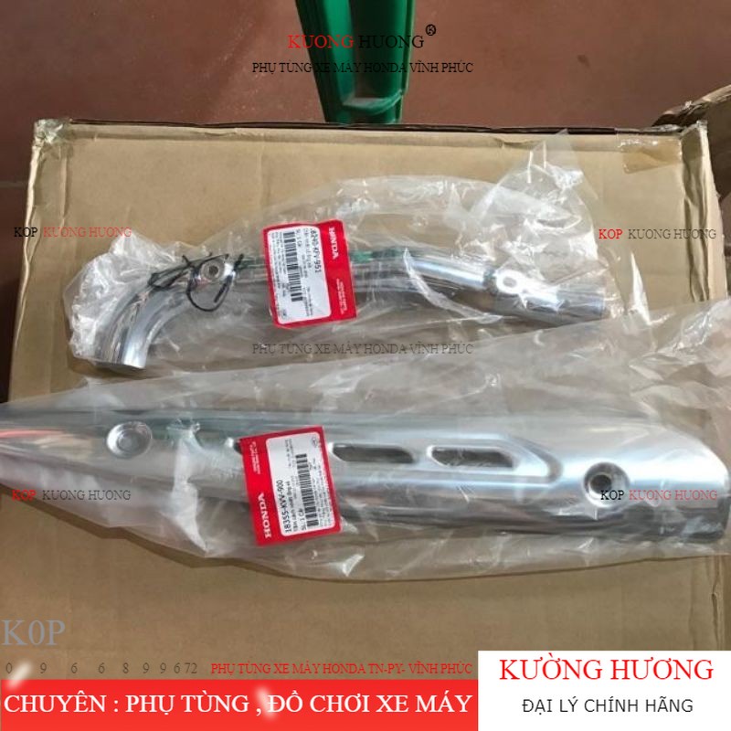 Ốp trống nhiệt / trống bỏng pô xe super DREAM  - chính hãng honda