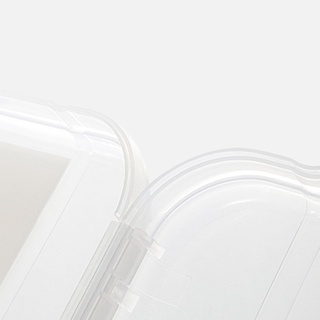 Portable File Box Plastic Transparent Pencil for Case A4 Folder with Lock Statio