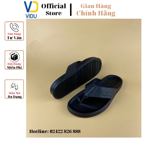 Dép tông nam thời trang D&G ViDu 21101 màu đen chống trơn trượt, thoáng mát