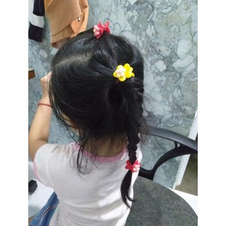 Sét 3kẹp tóc càng cua size nhỏ đính hoa