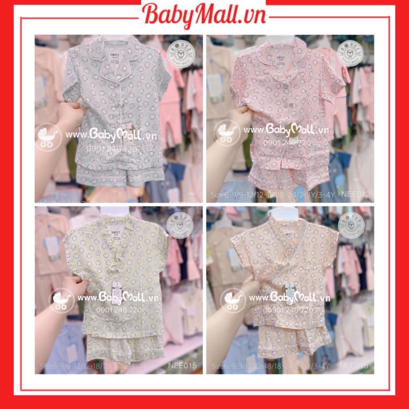Bộ Hrnee cộc tay cho bé rất mát từ 6m đến 4Y