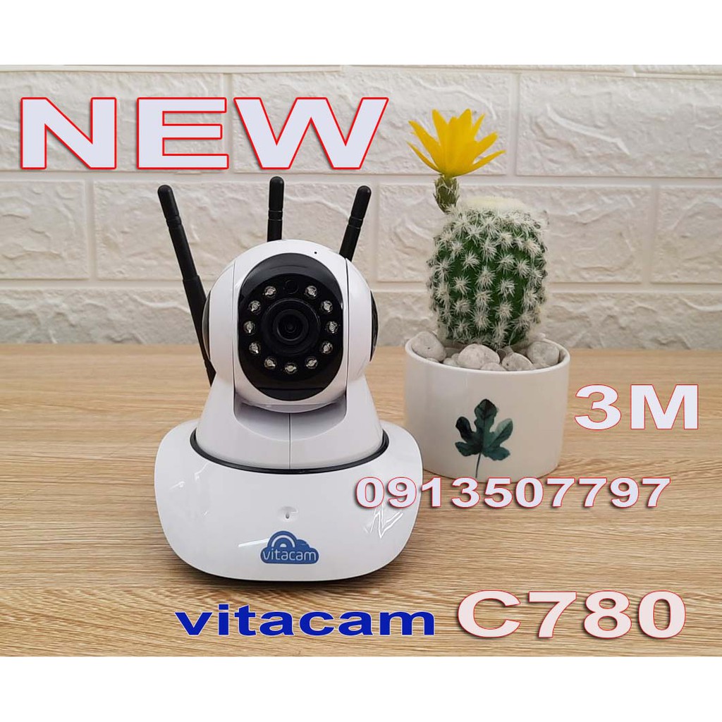 CAMERA VITACAM C780 - 3.0MPX - 3 RÂU WIFI CHÍNH HÃNG.